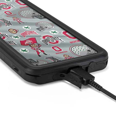 Ohio State University Pattern Galaxy S20 Waterproof Case