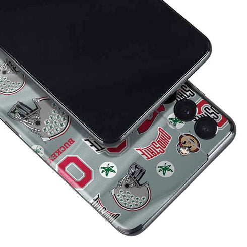 Ohio State University Pattern Galaxy S21 5G Skin
