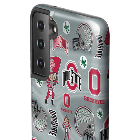 Ohio State University Pattern Galaxy S21 FE Pro Case