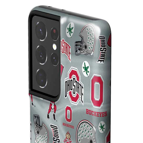 Ohio State University Pattern Galaxy S21 Ultra 5G Pro Case