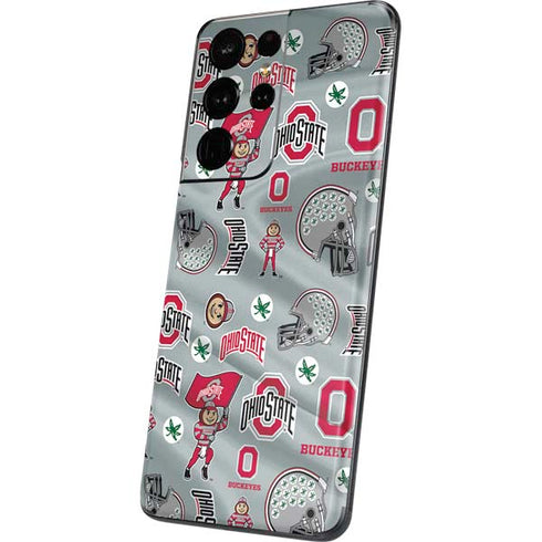 Ohio State University Pattern Galaxy S21 Ultra 5G Skin