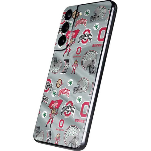 Ohio State University Pattern Galaxy S22 Skin