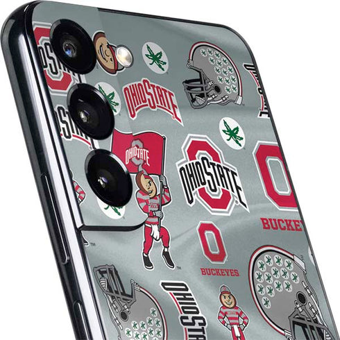 Ohio State University Pattern Galaxy S22 Skin