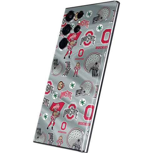 Ohio State University Pattern Galaxy S22 Ultra Skin
