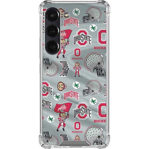 Ohio State University Pattern Galaxy S23 Clear Case