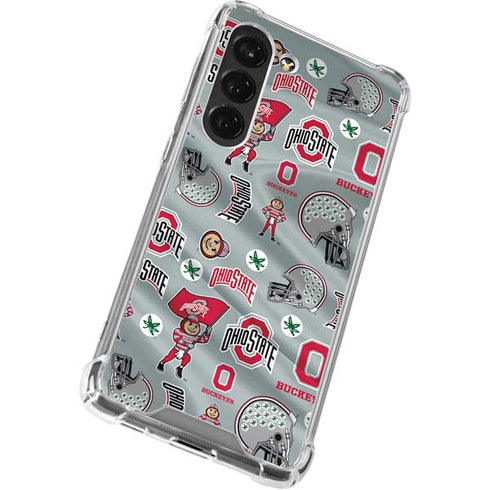Ohio State University Pattern Galaxy S23 Clear Case