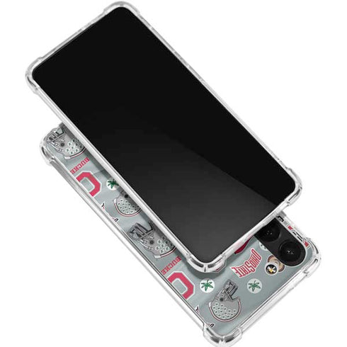 Ohio State University Pattern Galaxy S23 Clear Case