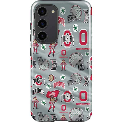 Ohio State University Pattern Galaxy S23 Plus Pro Case