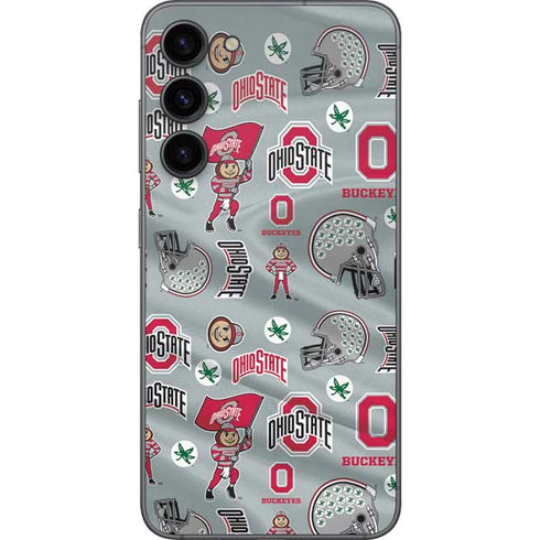 Ohio State University Pattern Galaxy S23 Plus Skin