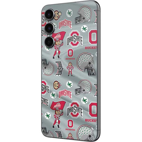 Ohio State University Pattern Galaxy S23 Plus Skin