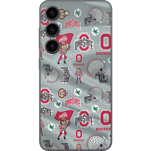 Ohio State University Pattern Galaxy S23 Skin