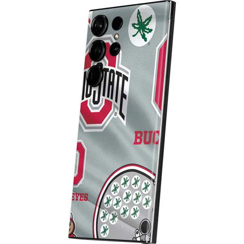 Ohio State University Pattern Galaxy S23 Ultra Skin