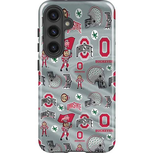 Ohio State University Pattern Galaxy S24 Impact Case