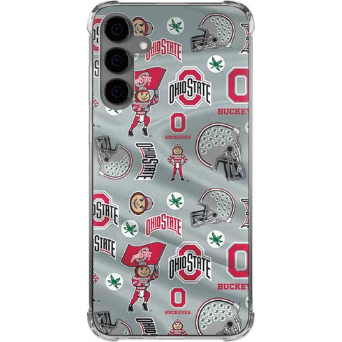 Ohio State University Pattern Galaxy S24 Plus Clear Case