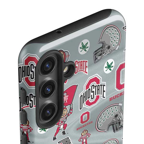Ohio State University Pattern Galaxy S25 Plus Impact Case