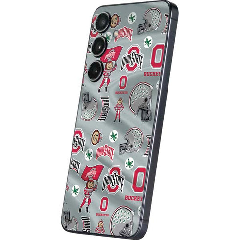 Ohio State University Pattern Galaxy S25 Plus Skin