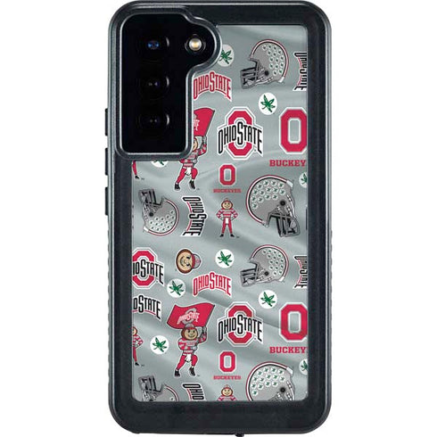 Ohio State University Pattern Galaxy S24 Plus Waterproof Case
