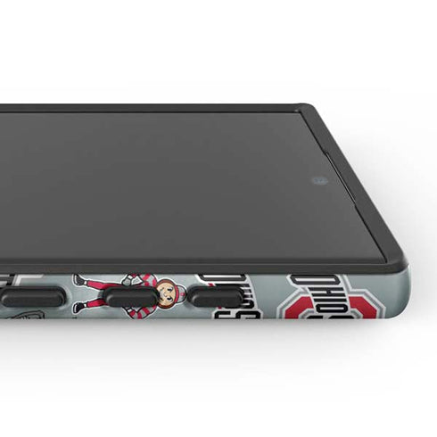 Ohio State University Pattern Galaxy S25 Ultra Impact Case