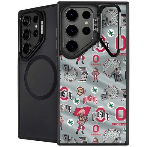 Ohio State University Pattern Galaxy S25 Ultra Kickstand Case