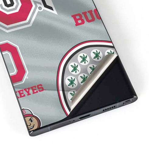 Ohio State University Pattern Galaxy S24 Ultra Skin