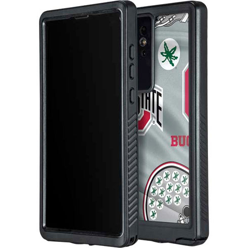 Ohio State University Pattern Galaxy S24 Ultra Waterproof Case