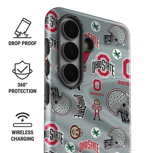 Ohio State University Pattern Galaxy S26 Impact Case