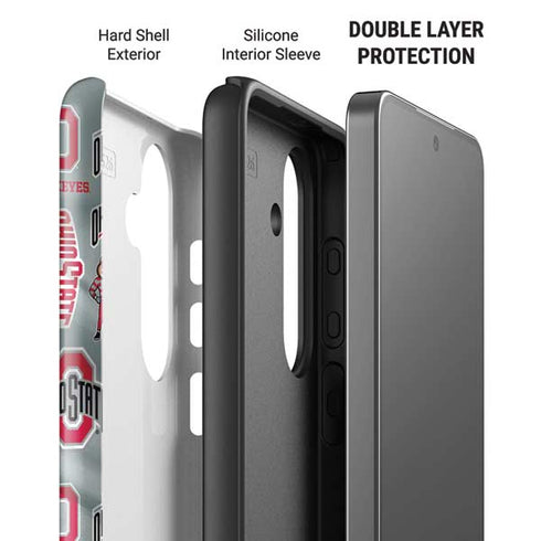 Ohio State University Pattern Galaxy S26 Plus Impact Case
