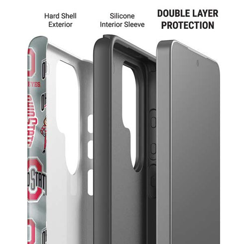 Ohio State University Pattern Galaxy S26 Ultra Impact Case