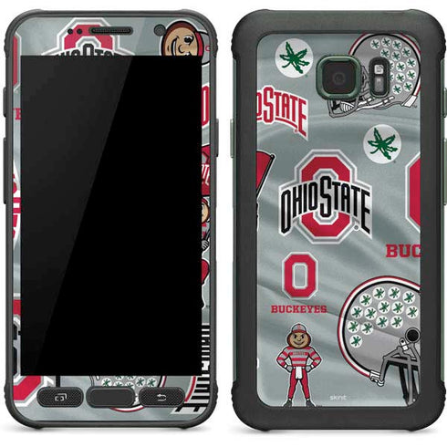 Ohio State University Pattern Galaxy S7 Active Skin