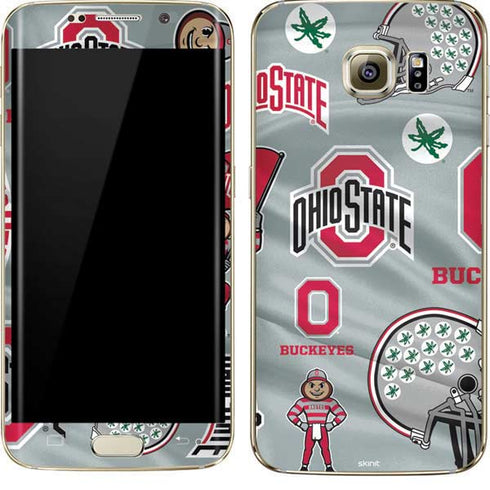 Ohio State University Pattern Galaxy S7 Edge Skin