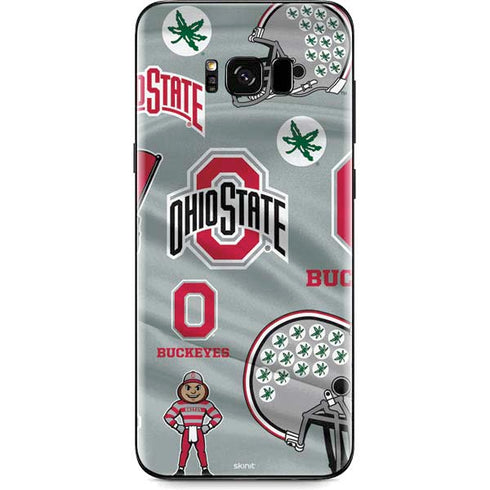 Ohio State University Pattern Galaxy S8 Skin