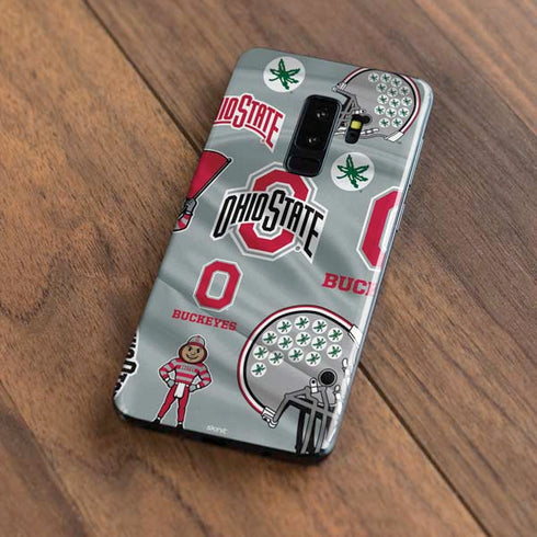 Ohio State University Pattern Galaxy S9 Plus Skin