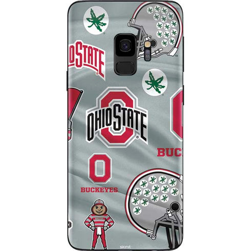 Ohio State University Pattern Galaxy S9 Skin
