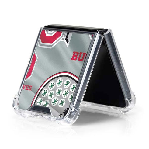 Ohio State University Pattern Galaxy Z Flip5 5G Clear Case