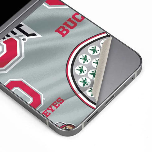 Ohio State University Pattern Galaxy Z Flip6 Skin