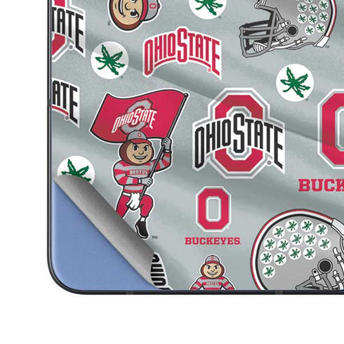 Ohio State University Pattern Galaxy Z Fold5 5G Skin