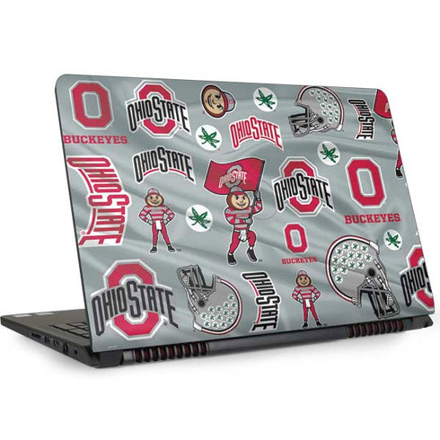 Ohio State University Pattern Dell Inspiron Skin