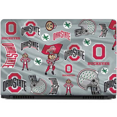 Ohio State University Pattern Dell Inspiron Skin