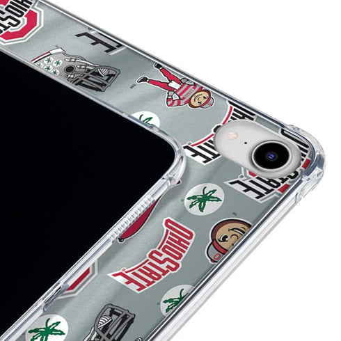 Ohio State University Pattern iPad 11th Gen (2025) Clear Case