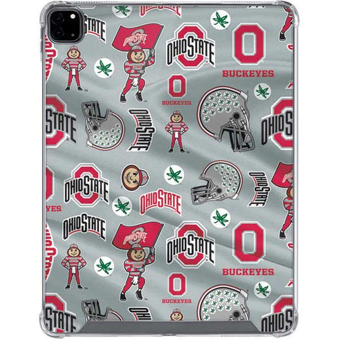 Ohio State University Pattern iPad Pro 12.9in (2020) Clear Case