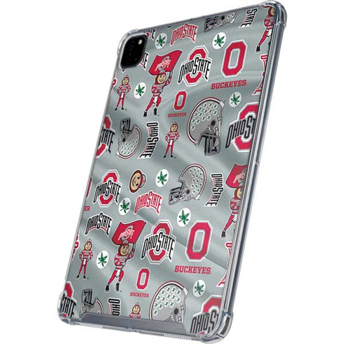 Ohio State University Pattern iPad Pro 12.9in (2020) Clear Case
