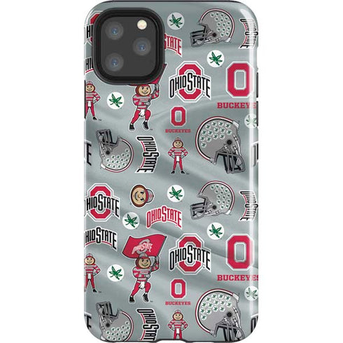 Ohio State University Pattern iPhone 11 Pro Max Impact Case