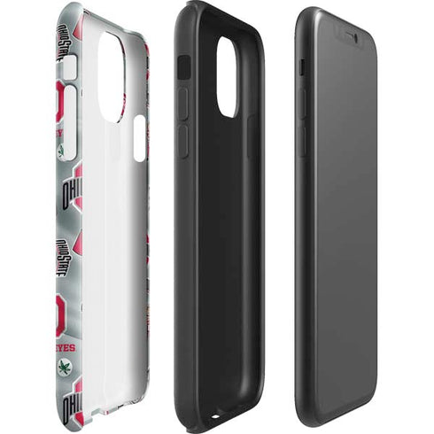 Ohio State University Pattern iPhone 11 Pro Max Impact Case