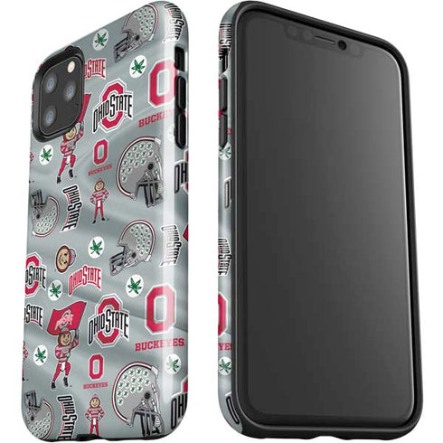 Ohio State University Pattern iPhone 11 Pro Max Impact Case