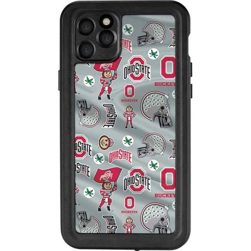 Ohio State University Pattern iPhone 11 Pro Max Waterproof Case