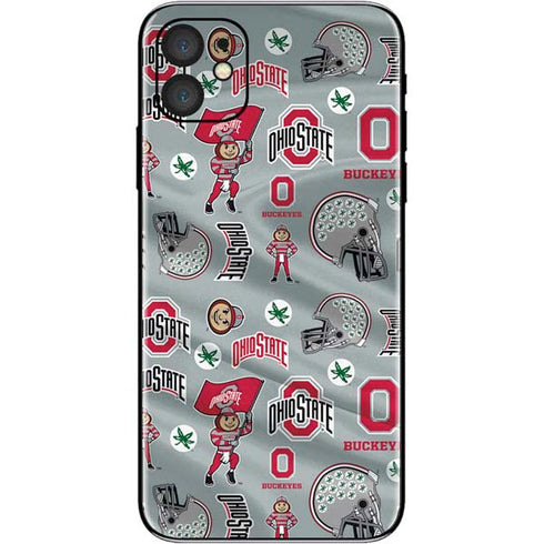 Ohio State University Pattern iPhone 11 Skin