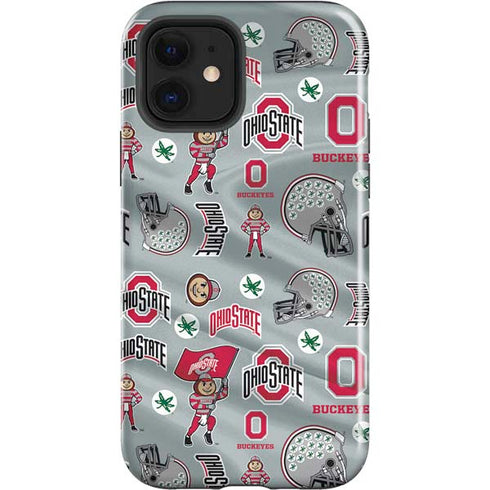 Ohio State University Pattern iPhone 12 Impact Case