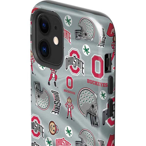 Ohio State University Pattern iPhone 12 Impact Case