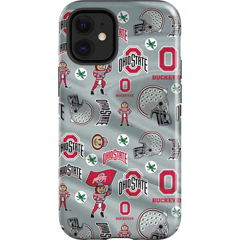 Ohio State University Pattern iPhone 12 Mini Impact Case