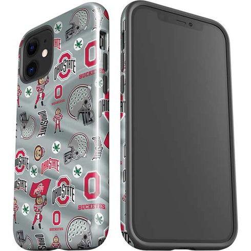 Ohio State University Pattern iPhone 12 Mini Impact Case